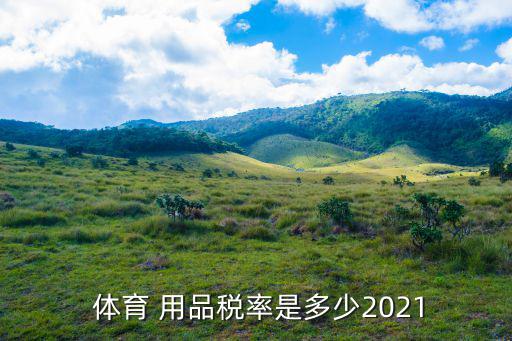  體育 用品稅率是多少2021