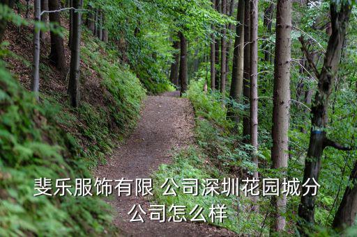  斐樂(lè)服飾有限 公司深圳花園城分 公司怎么樣