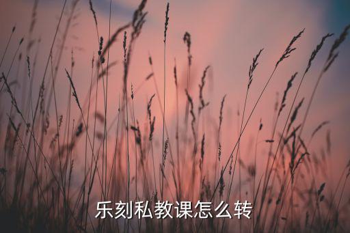 樂刻私教課怎么轉(zhuǎn)