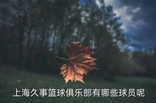  上海久事籃球俱樂部有哪些球員呢