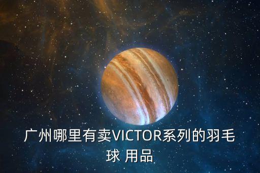 廣州哪里有賣VICTOR系列的羽毛球 用品