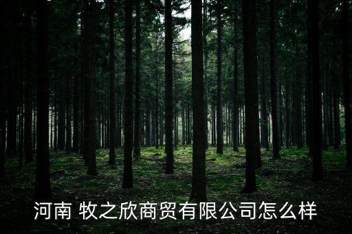 河南 牧之欣商貿(mào)有限公司怎么樣