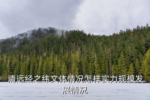  清遠(yuǎn)經(jīng)之緯文體情況怎樣實力規(guī)模發(fā)展情況