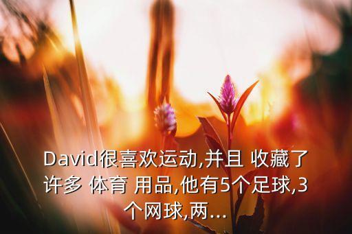 David很喜歡運(yùn)動(dòng),并且 收藏了許多 體育 用品,他有5個(gè)足球,3個(gè)網(wǎng)球,兩...