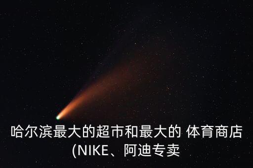 哈爾濱最大的超市和最大的 體育商店(NIKE、阿迪專賣