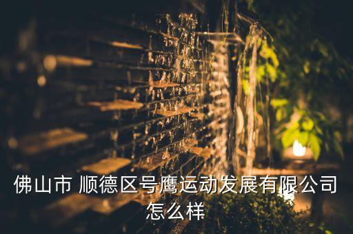 佛山市 順德區(qū)號(hào)鷹運(yùn)動(dòng)發(fā)展有限公司怎么樣