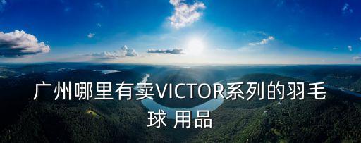 廣州哪里有賣VICTOR系列的羽毛球 用品