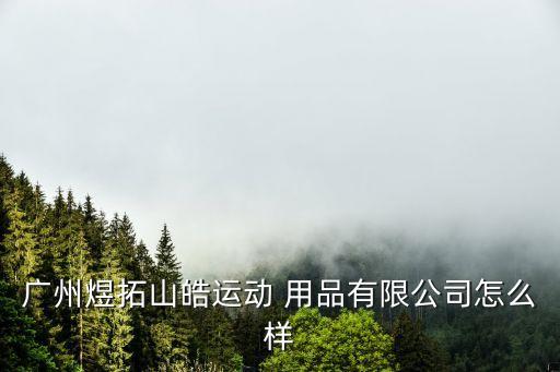 廣州煜拓山皓運(yùn)動(dòng) 用品有限公司怎么樣