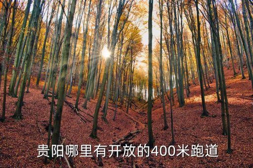  貴陽哪里有開放的400米跑道